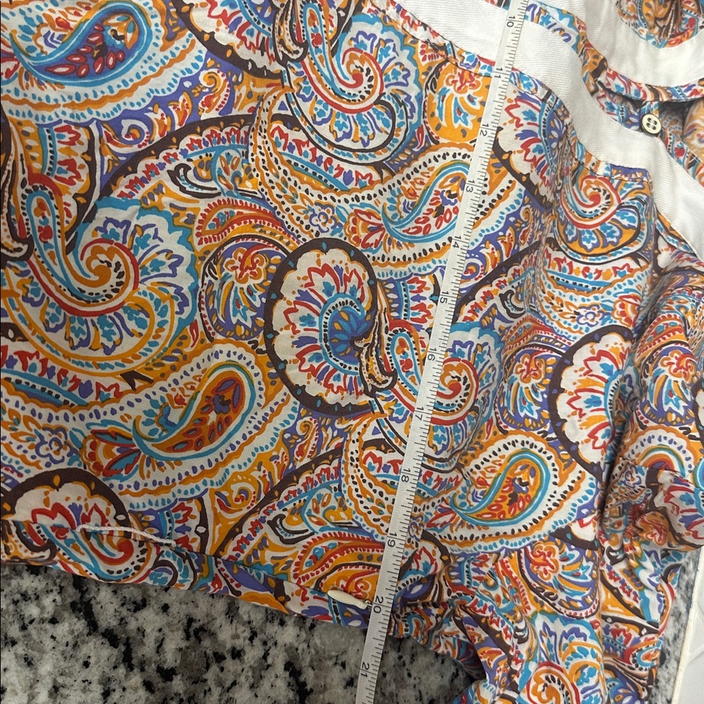 Peter Millar Multicolor Paisley Tunic with Cream Trim - Picture 7 of 7